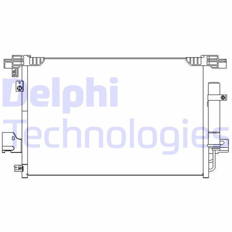 DELPHI TSP0225648: Kondensator, klimaanlegg med tørker