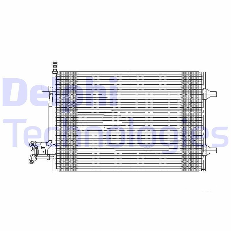 DELPHI TSP0225650: Kondensaator, kliimaseade ilma kuivatita