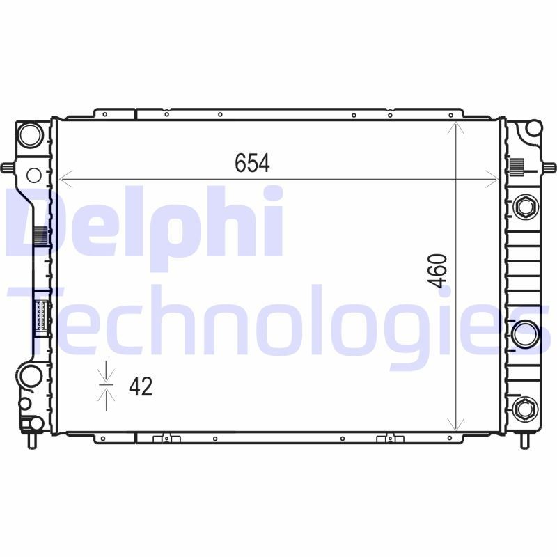 DELPHI TSP0524010: Radiaator, mootorijahutus