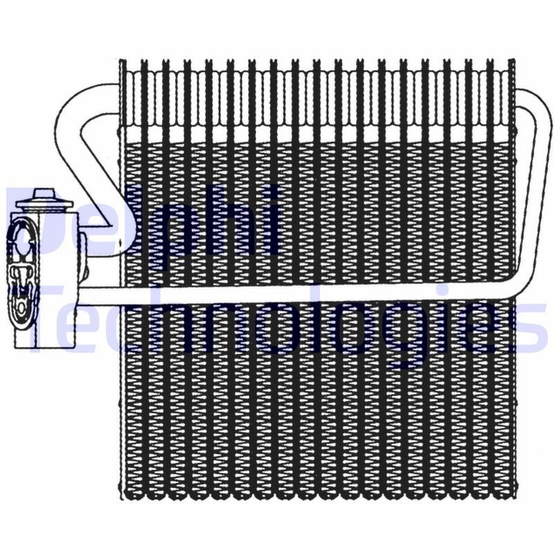 DELPHI TSP0525016: Evaporatore climatizzatore con valvola d'espansione