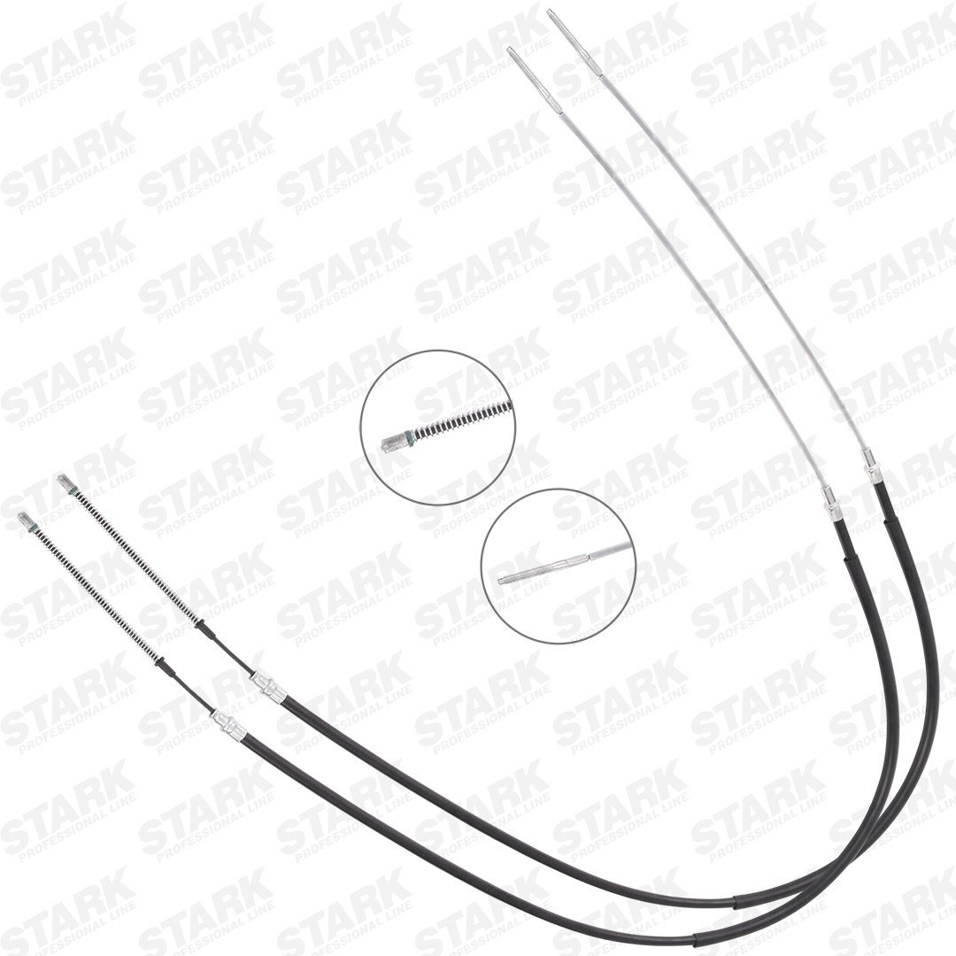 STARK SKCPB-1051135 Handbremsseil hinten, 1760/1088+1760/1088mm, 1760/1088+1760/1088mm