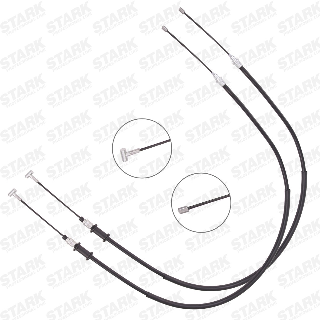STARK SKCPB-1051183: Cablu, frana de parcare spate, stanga, dreapta, 1390/1075mm, 1390/1075mm