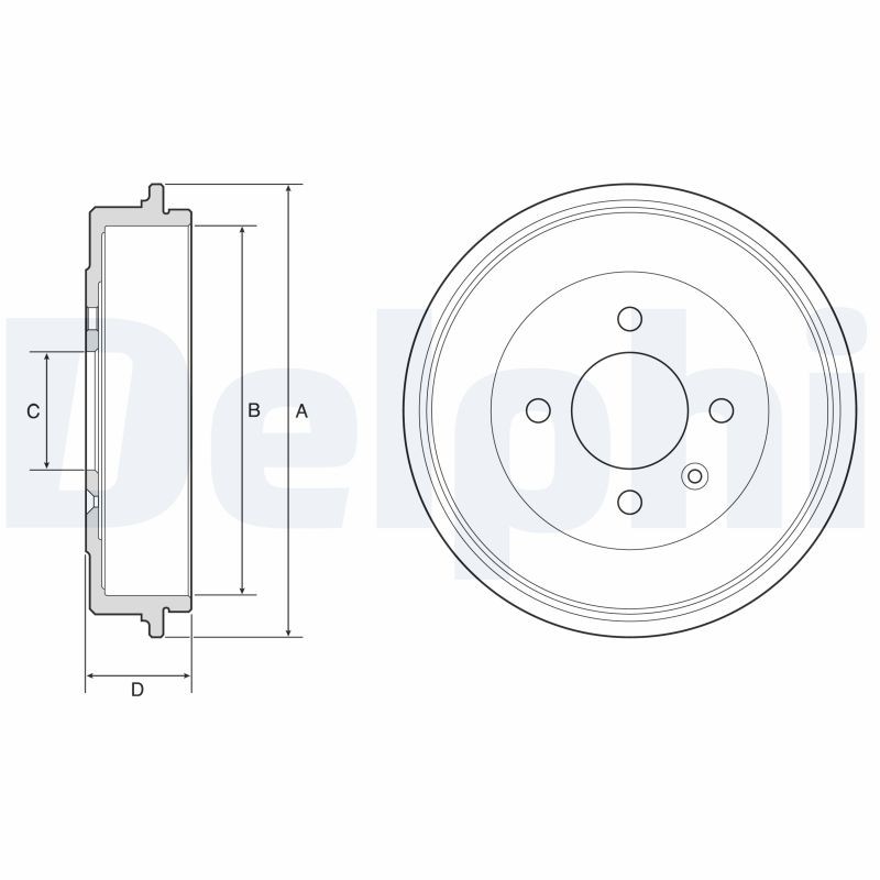 DELPHI BF642: Piduritrummel 247mm