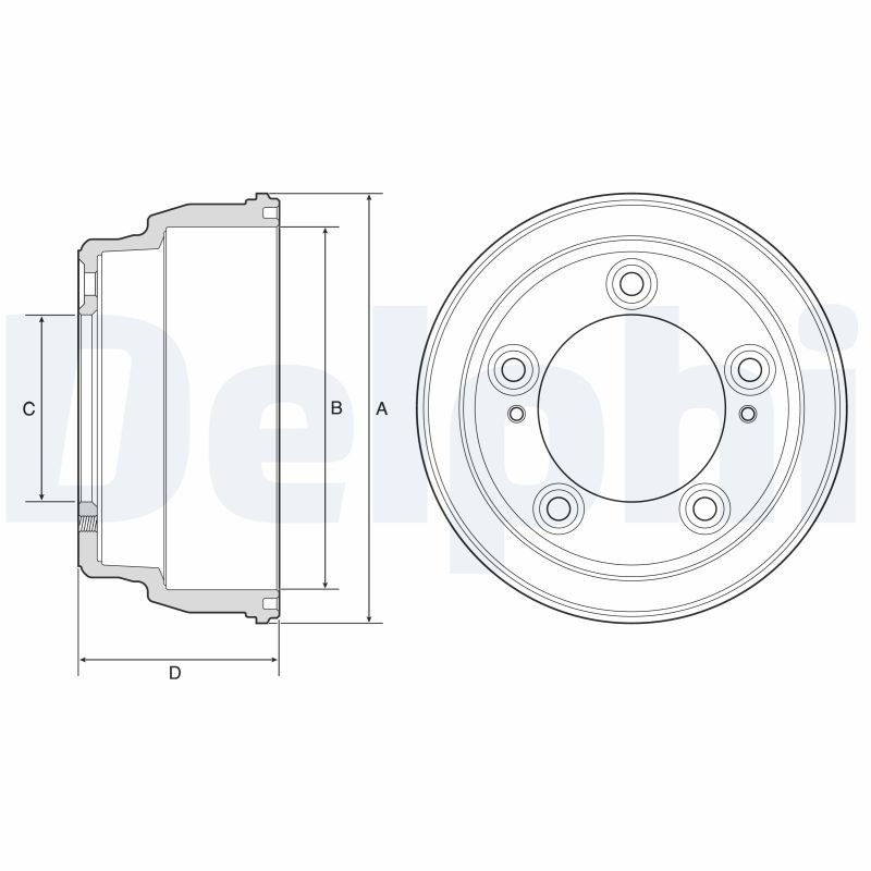 DELPHI BF645: Piduritrummel 259mm