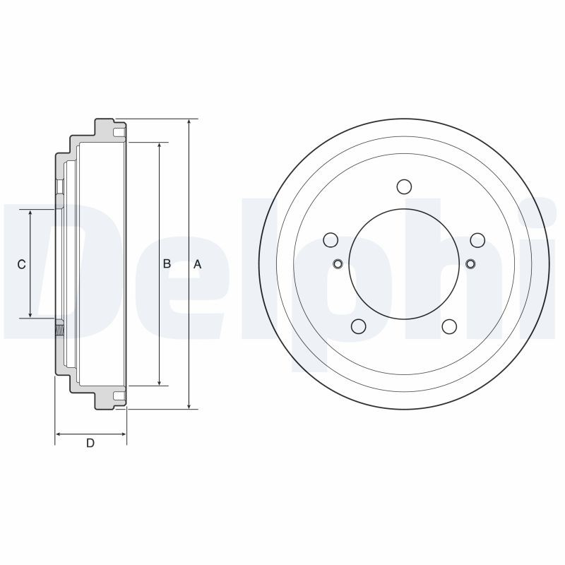 DELPHI BF647: Piduritrummel 262mm