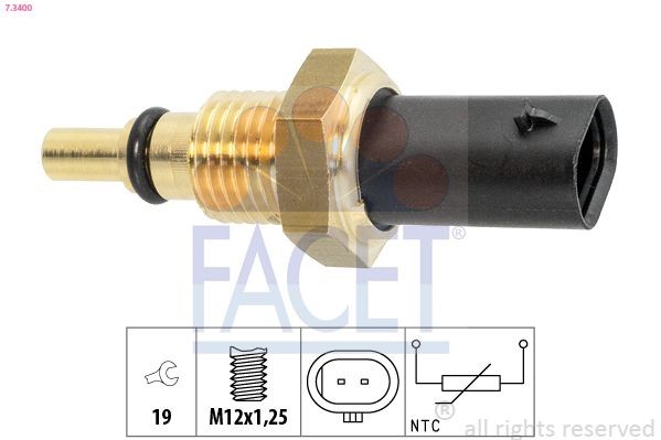 FACET 7.3400: Andur, Õlitemperatuur Made in Italy - OE Equivalent