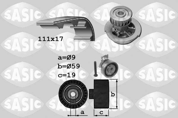 SASIC 3906100: Veepump + hammasrihmakomplekt