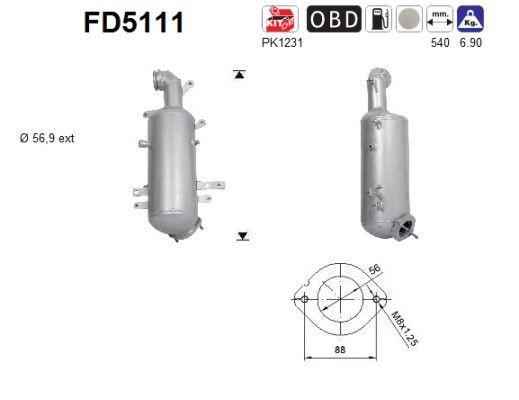 AS FD5111: Filtru de particule