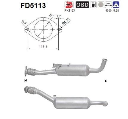 AS FD5113: Partikelfilter (DPF)