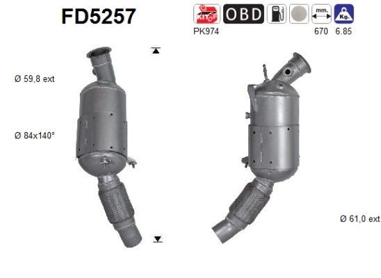 AS FD5257: Tahmafilter