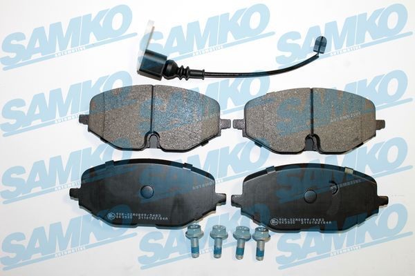 SAMKO 5SP2184A: Piduriklotsid koos kruvidega