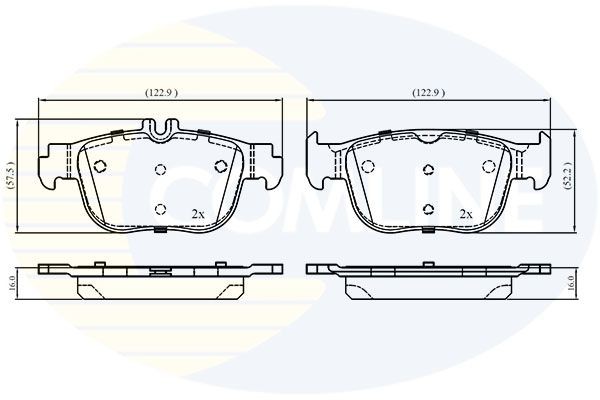 COMLINE CBP02868: Piduriklotsid