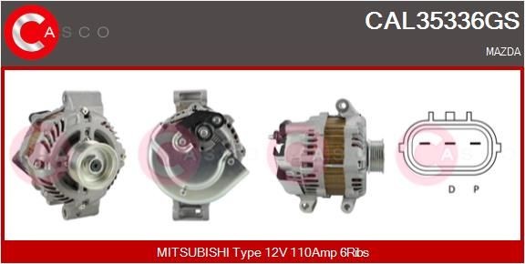 CASCO CAL15488AS: Laturi 150A, Integroidulla säätimellä