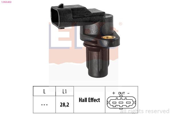 EPS 1.953.832: Senzor, pozitie ax cu came Made in Italy - OE Equivalent