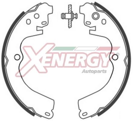 AP XENERGY X50393: Set saboti frana 228mm