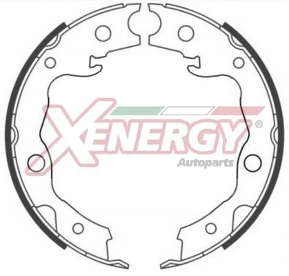 AP XENERGY X50434: Set saboti frana puntea spate, 172mm