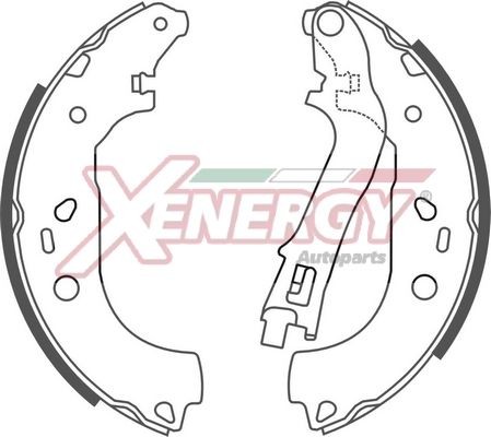 AP XENERGY X50505: Set saboti frana 228mm