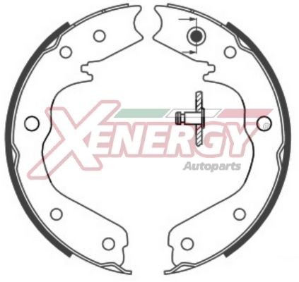 AP XENERGY X50534: Set saboti frana 210mm