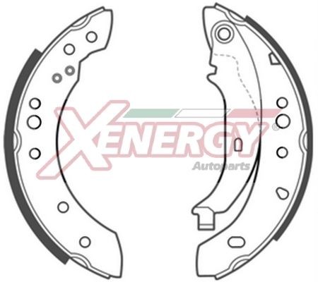 AP XENERGY X50669: Set saboti frana 203mm