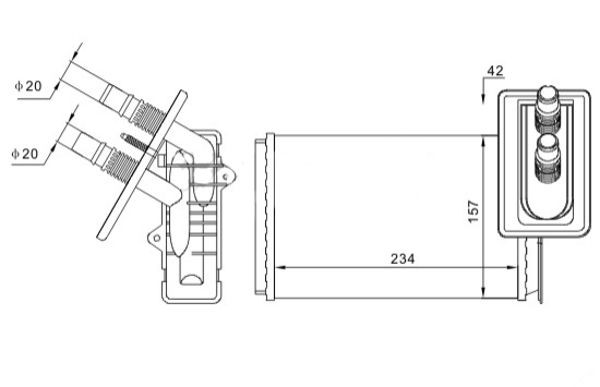 HART 605 540: Schimbator caldura, incalzire habitaclu