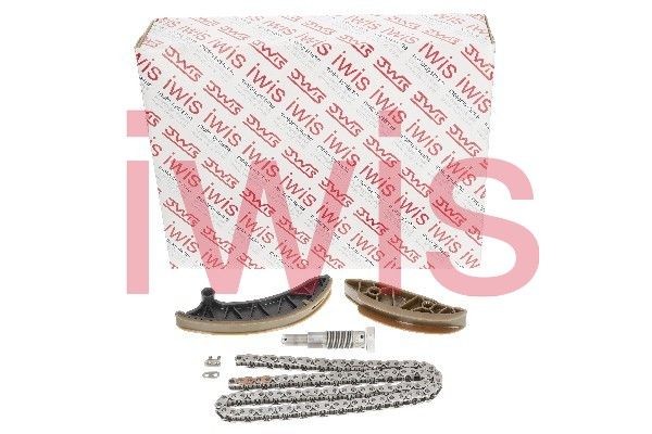 AIC 71688Set: Sadales vārpstas piedziņas ķēdes komplekts iwis original OEM quality, Made in Germany Ķēdes tapas ar TRITAN® pārklājumu, ar vadotnēm, ar ķēdes spriegotāju, Pārbaudīt zobratu nodilumu un nomainīt zobratus, ja vajag, nepieciešams speciāls montāžas aprīkojums