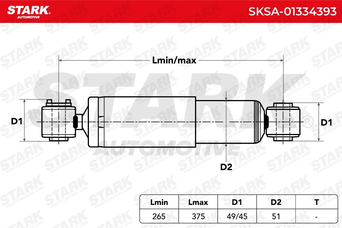 STARK SKSA-01334393: Amort Tagasild, Gaasirõhk, Teleskoop-amort