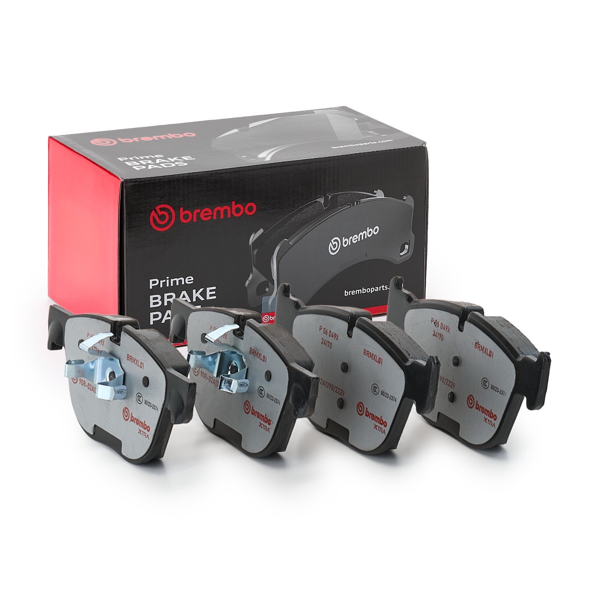 BREMBO P 06 049X: Piduriklotsid XTRA LINE ilma lisavarustuseta, koos kokkusurumisvastase plekiga