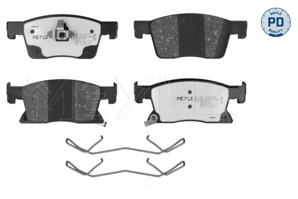 MEYLE 025 223 4519/PD: Piduriklotsid MEYLE-PD: Advanced performance and design. Esisild, koos kokkusurumisvastase plekiga