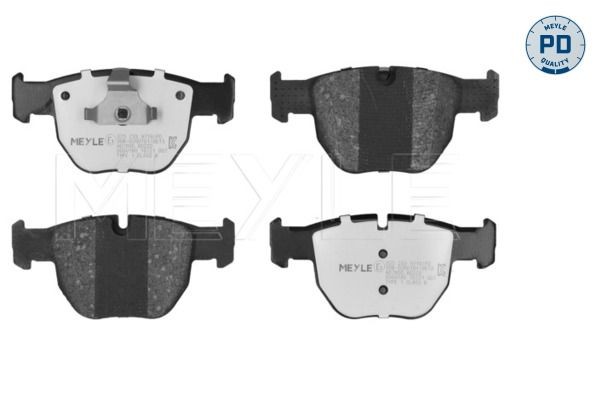 MEYLE 025 233 9719/PD: Piduriklotsid MEYLE-PD: Advanced performance and design. Esisild, koos kokkusurumisvastase plekiga