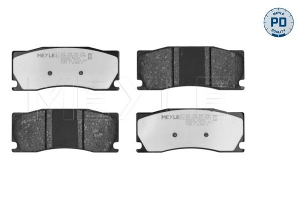 MEYLE 025 248 5017/PD: Piduriklotsid MEYLE-PD: Advanced performance and design. Esisild, koos kokkusurumisvastase plekiga