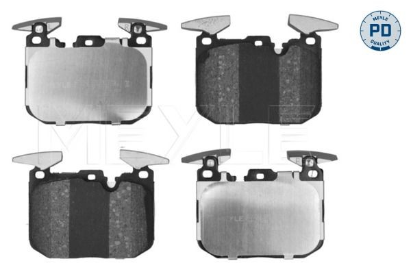 MEYLE 025 250 2817/PD: Plaquettes de frein MEYLE-PD: Advanced performance and design. avec tôle anti-bruit