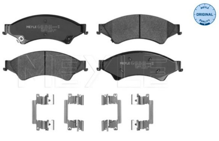MEYLE 025 256 3216/PD: Plăcuțe de frână MEYLE-PD: Advanced performance and design. punte fata, cu tabla anti scartait