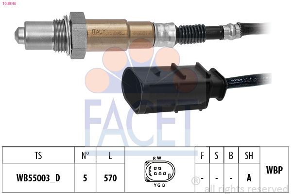 FACET 10.8545: Lambda andur Made in Italy - OE Equivalent