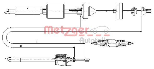 METZGER 10.2843: Tross, sidurikasutus COFLE