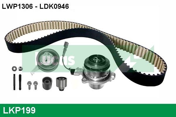LUCAS LKP199: Veepump + hammasrihmakomplekt koos veepumbaga, lülitav veepump
