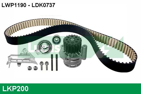 LUCAS LKP200: Veepump + hammasrihmakomplekt koos veepumbaga