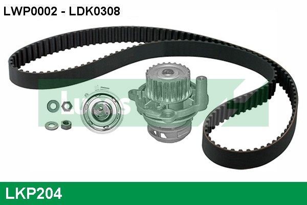 LUCAS LKP204: Veepump + hammasrihmakomplekt koos veepumbaga
