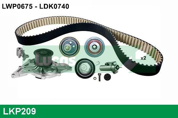 LUCAS LKP209: Veepump + hammasrihmakomplekt koos veepumbaga