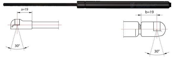 METZGER 2110416: Amortizor portbagaj 411mm