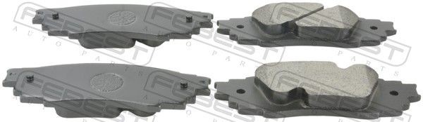 FEBEST 0101-GYL25R: Plăcuțe de frână puntea spate