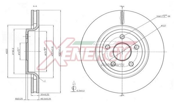 AP XENERGY X602806: Piduriketas Esisild, Ø: 350mm, õhutusega, Ø: 350mm