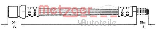 METZGER 4111161: Furtun frana 340mm