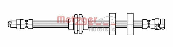 METZGER 4118500: Furtun frana 435mm