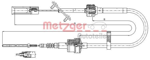 METZGER 492.10: Cavo frizione COFLE