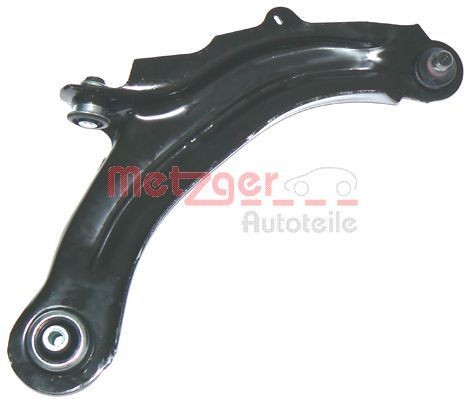 METZGER 58063802: Brat, suspensie roata Axa fata dreapta, partea de jos, cu bucsa de cauciuc, cu articulatie de sarcina/ghidare