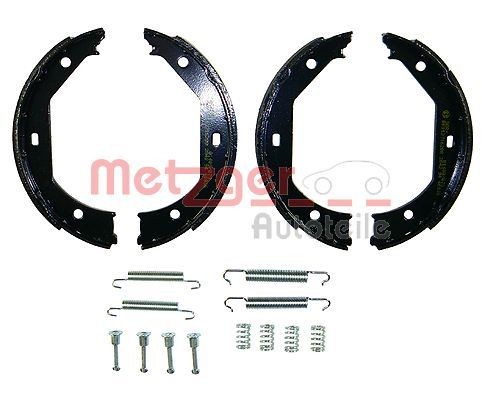 METZGER KR 267: Set saboti frana, frana de mana Axa spate stanga, Axa spate dreapta, 185mm, cu acceasorii