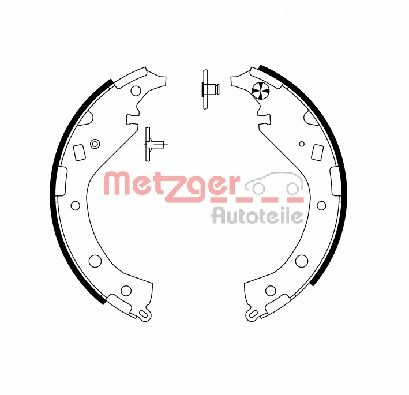 METZGER MG 995: Set saboti frana puntea spate, 228,6mm