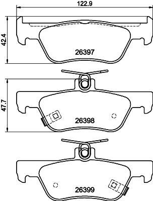 MINTEX MDB3477: Piduriklotsid