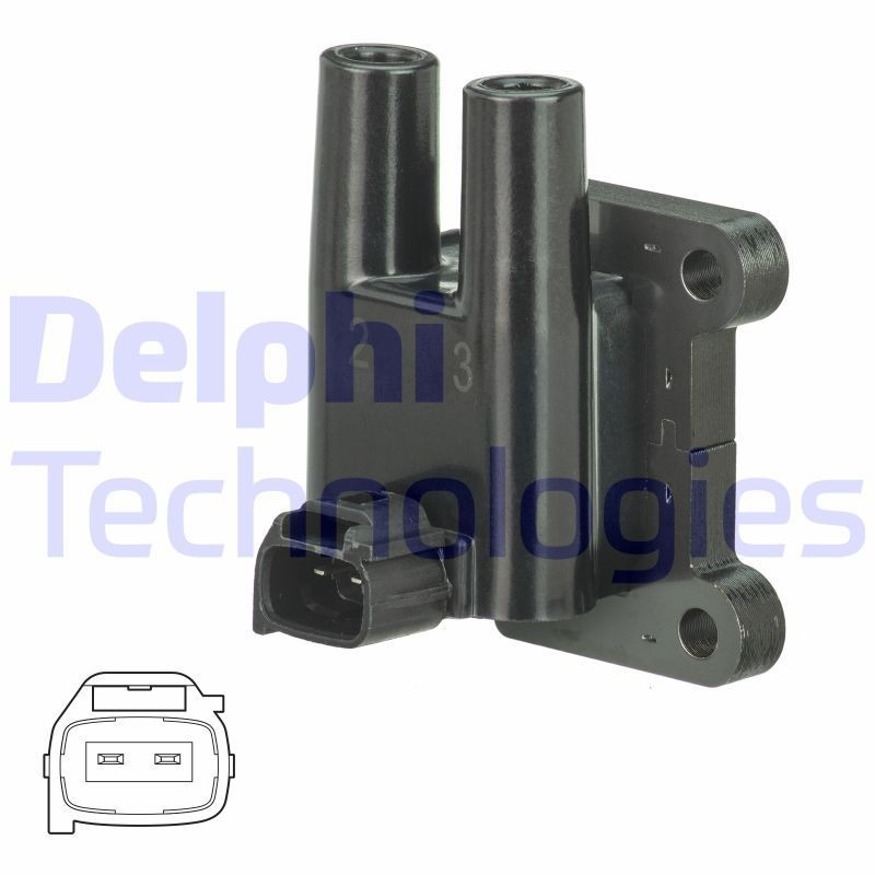 DELPHI GN11009-12B1: Süütepool 12V, 2-poolsus