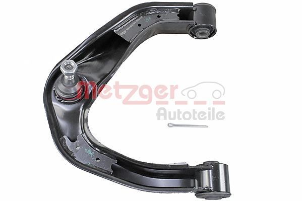 METZGER 58142701: Brat, suspensie roata Axa fata stanga, deasupra, cu bucsa de cauciuc